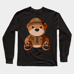 State Trooper Teddy Bear Long Sleeve T-Shirt